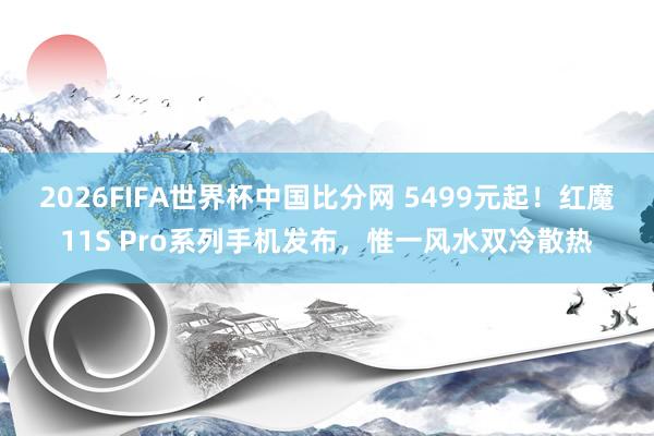 2026FIFA世界杯中国比分网 5499元起！红魔11S Pro系列手机发布，惟一风水双冷散热